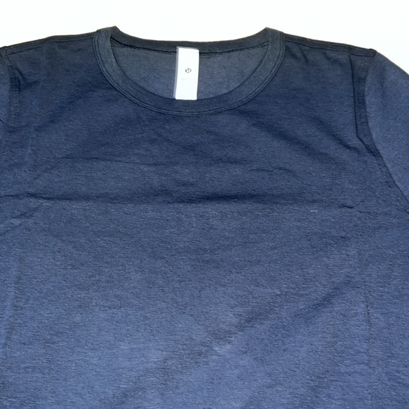 Lululemon Classic Fit Cotton Blend LS Shirt Color True Navy Size 10 NWT - Picture 3 of 7